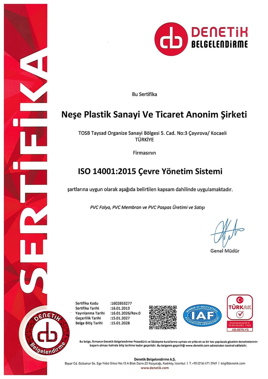 TS EN ISO 14001 Çevre Yönetim Sistemi Belgesi