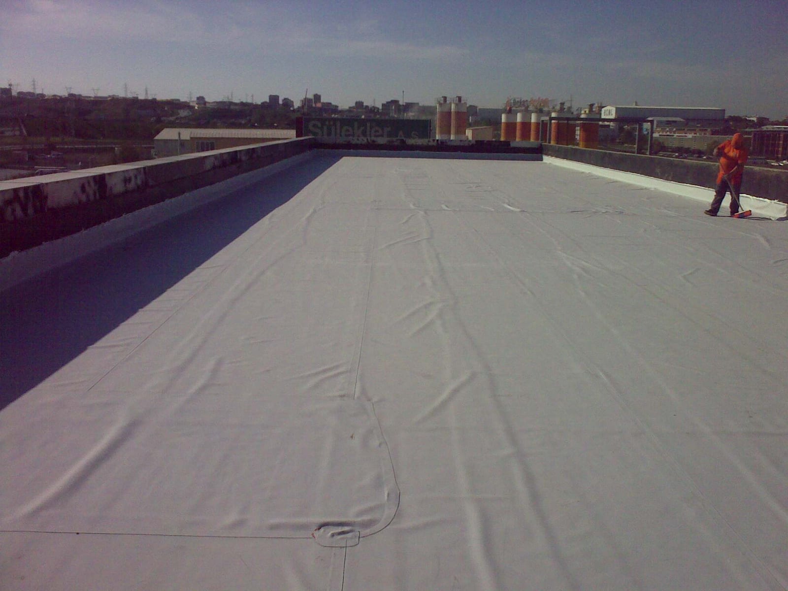 UV Dayanımlı Çatı & Teras PVC Membranı uygulaması 4